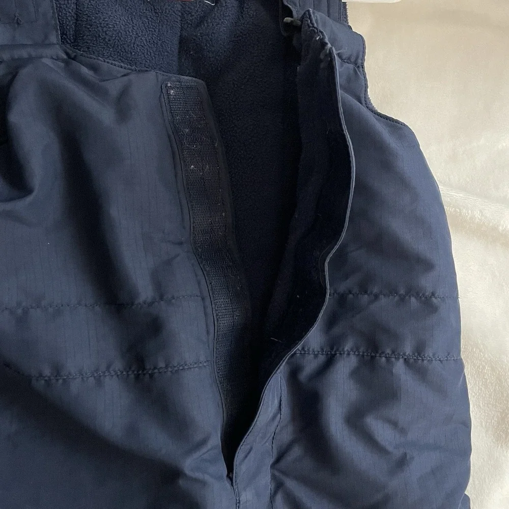 The Childrens Place Navy Blue Snow Bib Overalls Toddler Size 4T Winter Gear